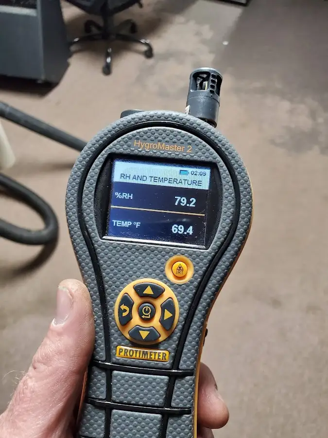 Moisture meter humidity assessment for Fire & Smoke Damage Restoration in St. Albans